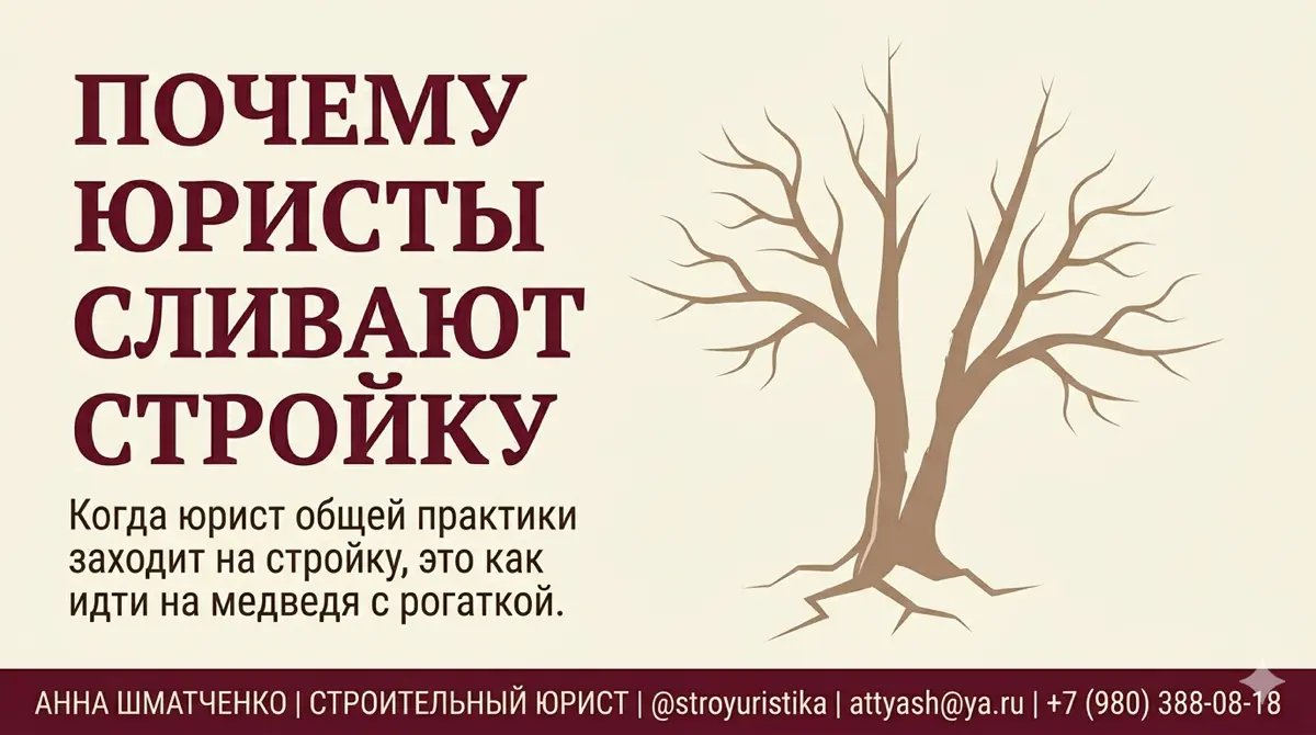 Почему юристы сливают стройку | Сетка — социальная сеть от hh.ru