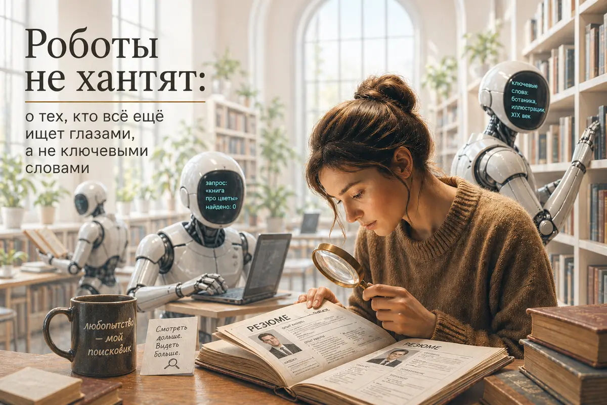 Роботы не хантят: о тех, кто всё ещё ищет глазами | Сетка — социальная сеть от hh.ru