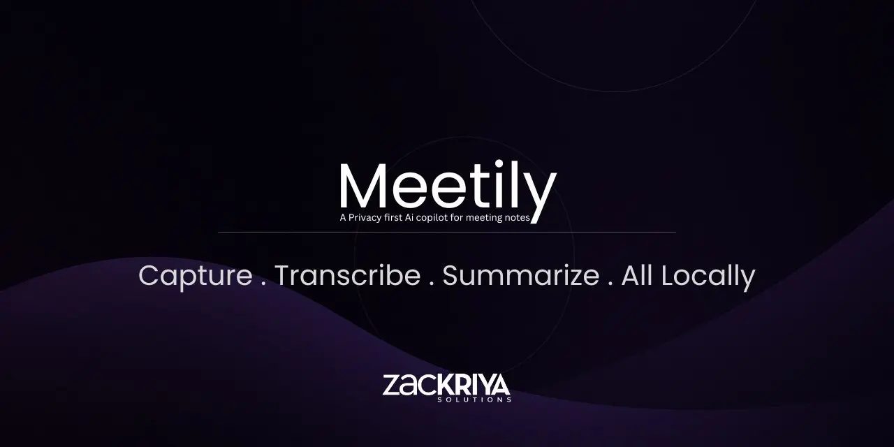 meetily
Meetily — это AI-ассистент для совещаний с приоритетом конфиденциальности, обеспечивающий локальную обработку данных без использования облачных сервисов | Сетка — социальная сеть от hh.ru