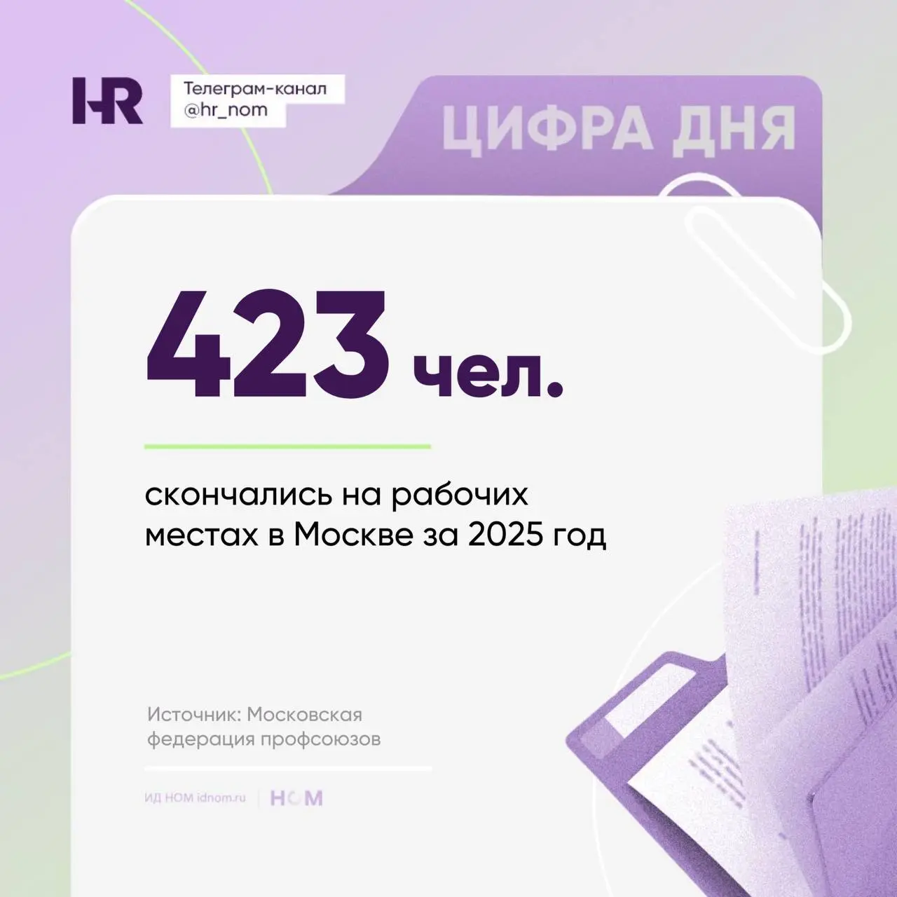 В Москве более 400 человек умерли на рабочем месте в 2025 году
По данным Московской федерации профсоюзов, основной причиной стали сердечно-сосудистые заболевания | Сетка — социальная сеть от hh.ru