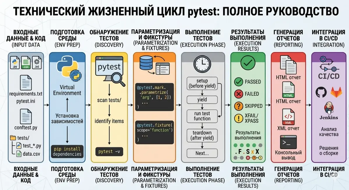 Жизненный цикл теста в pytest | Сетка — социальная сеть от hh.ru