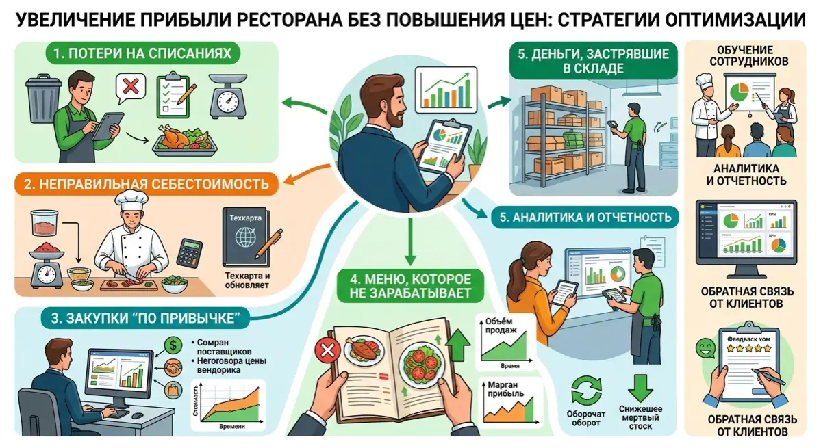Как увеличить прибыль ресторана без повышения цен! Давайте подробнее рассмотрим каждую из предложенных вами областей и добавим некоторые рекомендации по их оптимизации.
1 | Сетка — социальная сеть от hh.ru