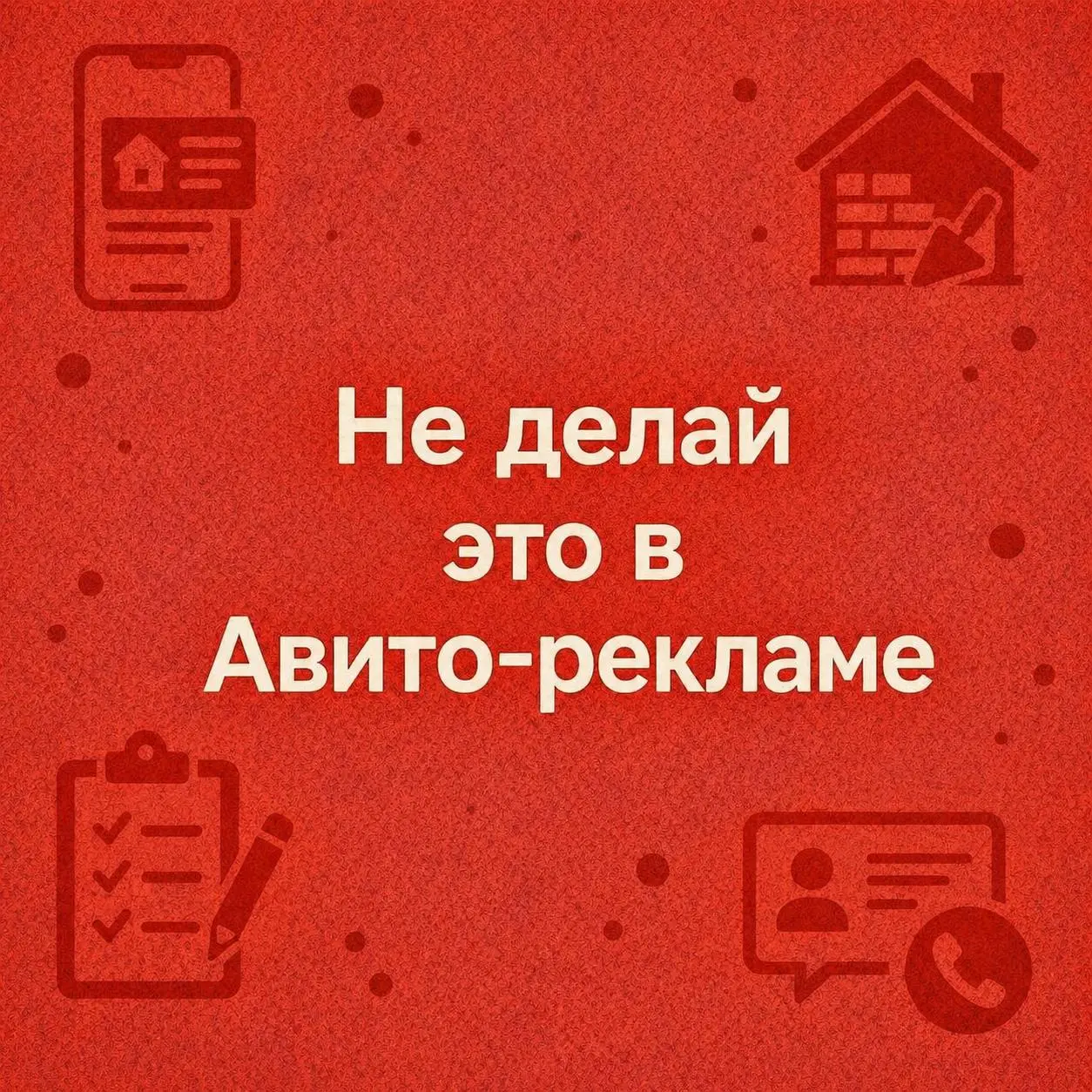3 ошибки в Авито-рекламе строительных услуг
Авито реально может давать заявки. Но большинство собственников смотрят на площадку и машут рукой, мол, не работает | Сетка — социальная сеть от hh.ru