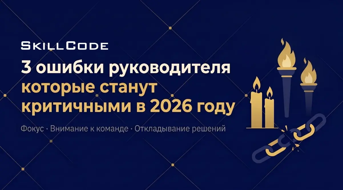 3 ошибки руководителя, которые станут критичными в 2026 году | Сетка — социальная сеть от hh.ru