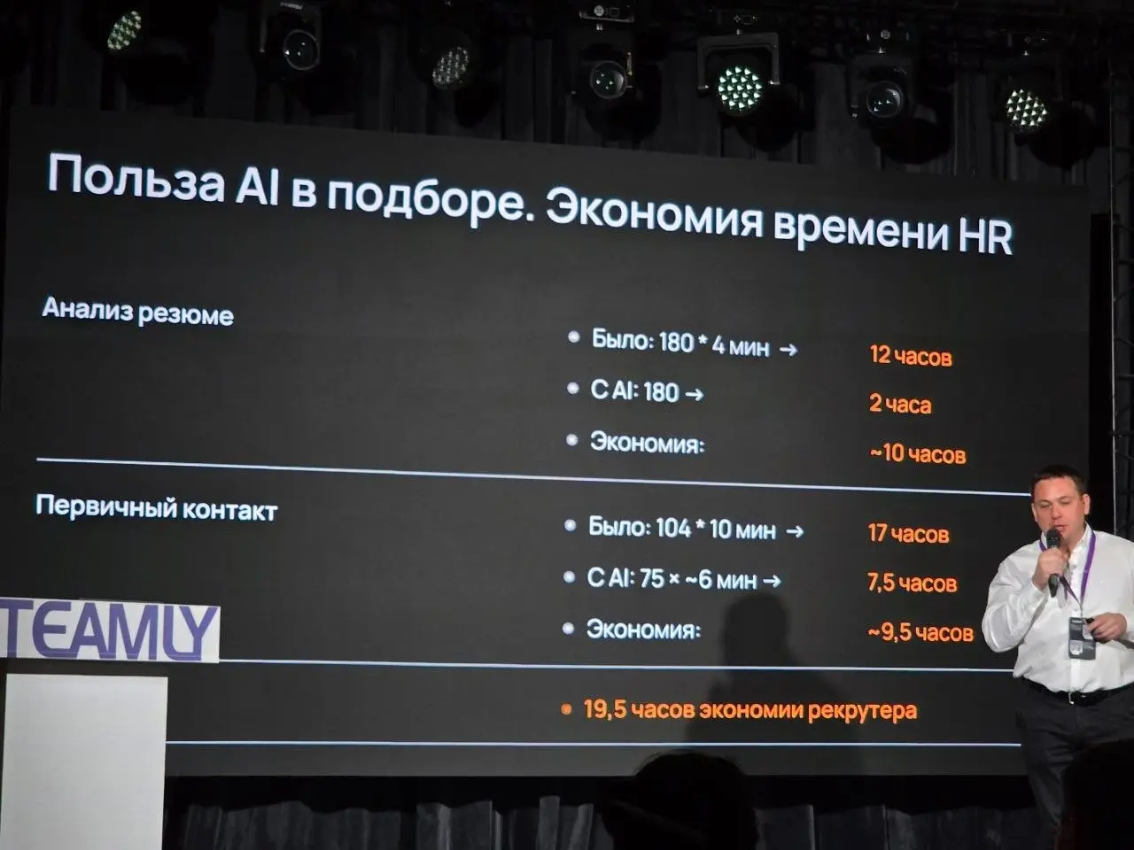 Сходила на конференцию Teamly x Qsoft:  знания, обучение, ИИ | Сетка — социальная сеть от hh.ru