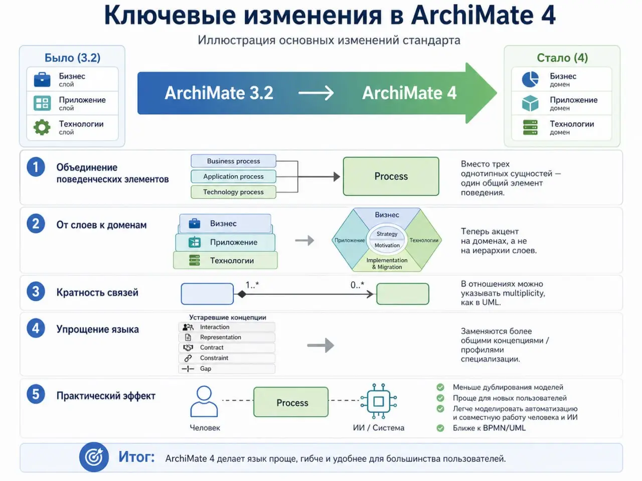 Вышла спецификация Archimate 4
https://publications.opengroup.org/archimate-library/c260 | Сетка — социальная сеть от hh.ru