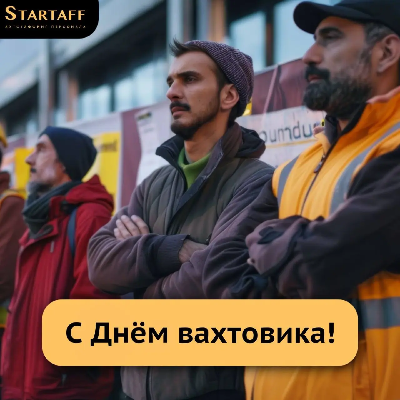С праздником, дорогие вахтовики!
Пусть каждая вахта проходит легко и незаметно, время вдали от дома пролетает быстрее, а мысль о том, что вас всегда ждут родные и близкие, согревает и придаёт сил | Сетка — социальная сеть от hh.ru