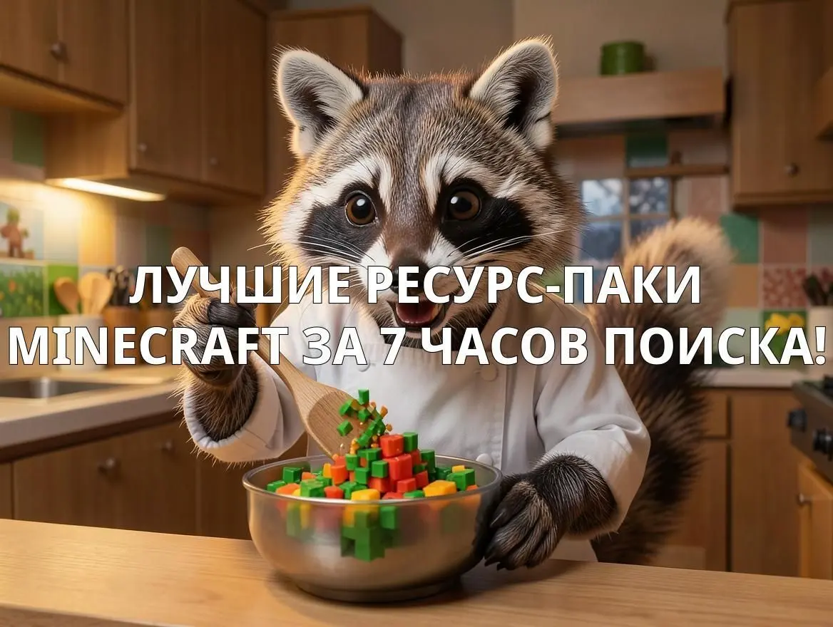 Слушай, я потратил 7 часов и перебрал 120+ ресурс-паков, чтобы найти 5 штук, которые реально делают Minecraft красивее и не тормозят - зайди, сохраняй себе | Сетка — социальная сеть от hh.ru