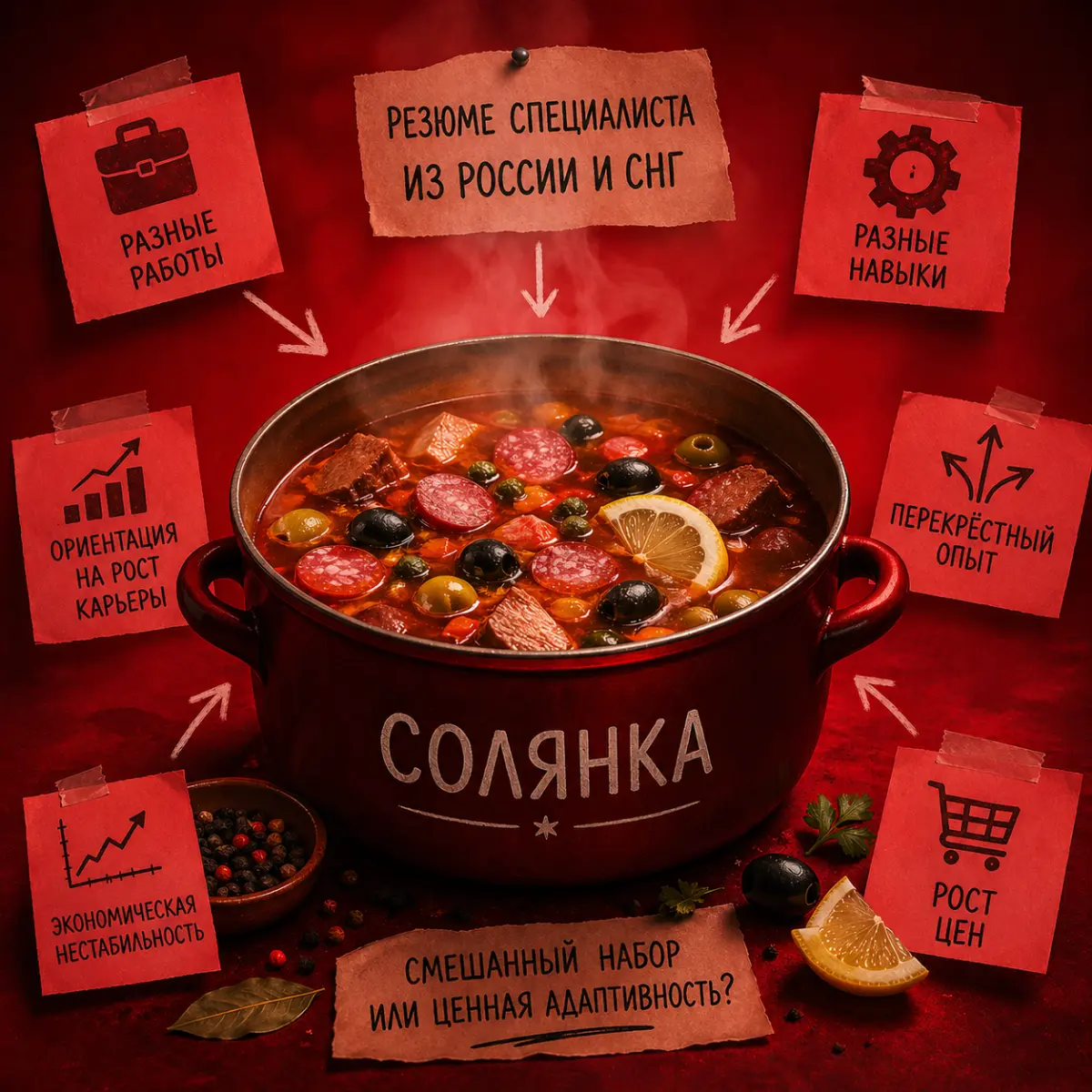 Вот такая вот "солянка" в резюме | Сетка — социальная сеть от hh.ru
