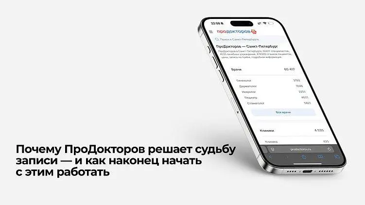 Как работает продвижение врача и клиники на ПроДокторов
На этапе выбора врачу уже недостаточно только «быть хорошим специалистом» | Сетка — социальная сеть от hh.ru
