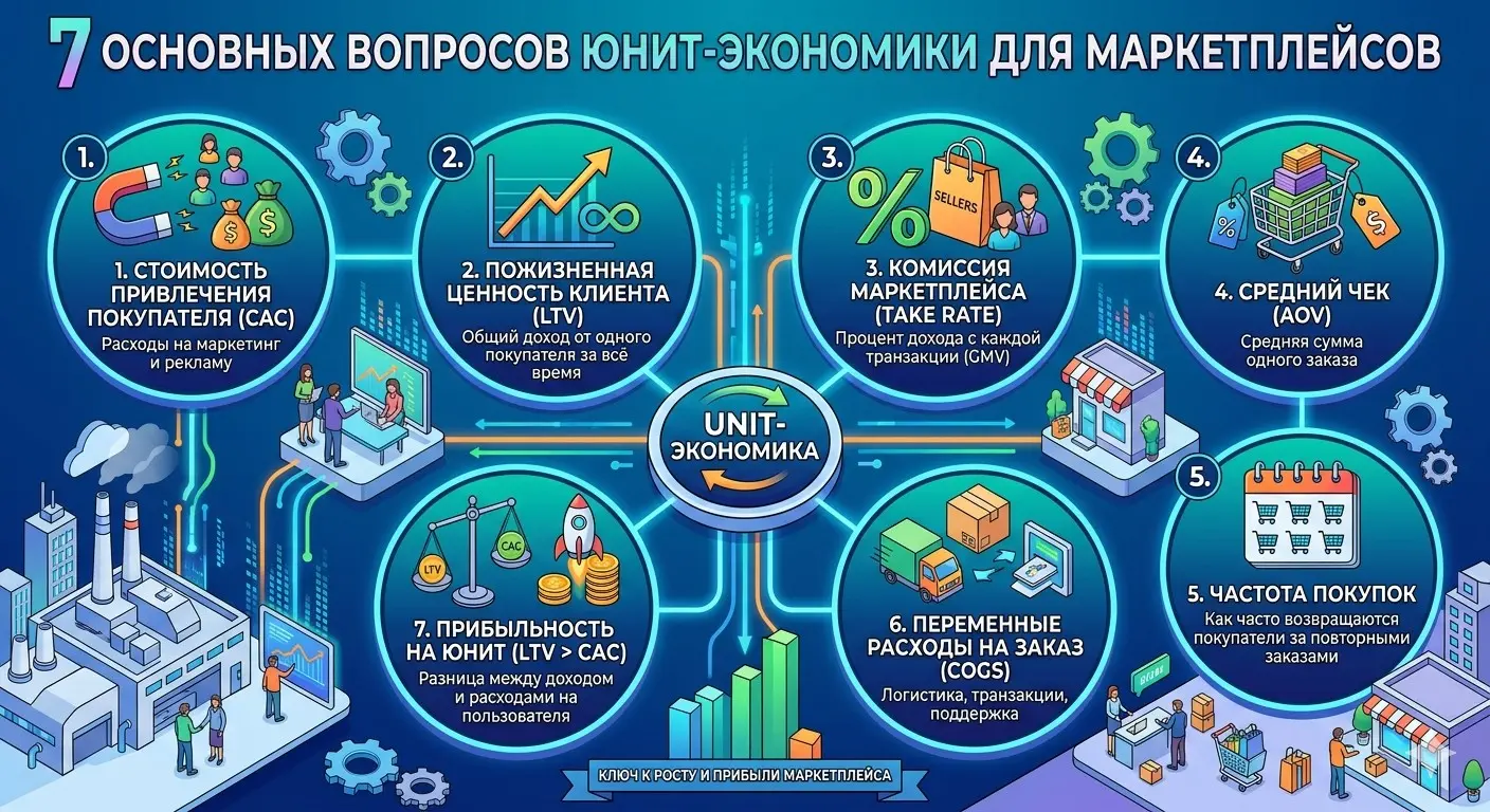 7 основных вопросов юнит-экономики для маркетплейсов | Сетка — социальная сеть от hh.ru