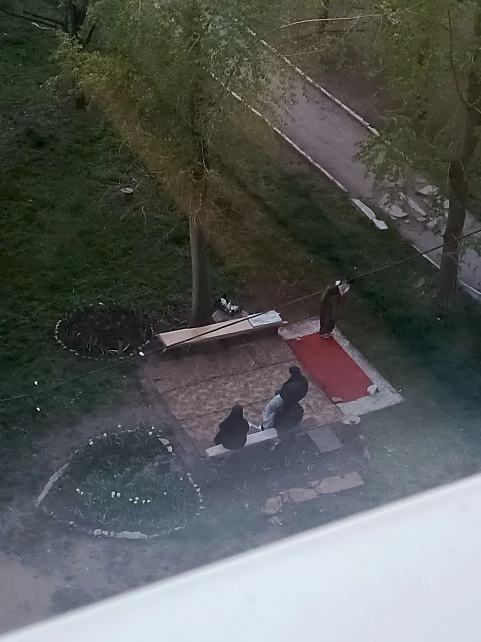 Пришли детки , в клумбе повалялись, мусором покидались, на лавочке потанцевали, друг на друге покатались. Огромное спасибо родителям за воспитанных девочек | Сетка — социальная сеть от hh.ru