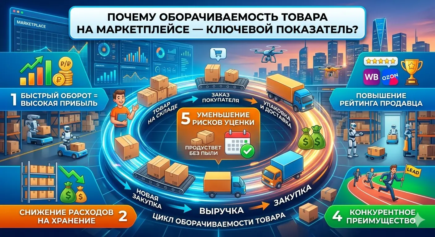 Почему оборачиваемость на маркетплейсе — ключевой показатель | Сетка — социальная сеть от hh.ru
