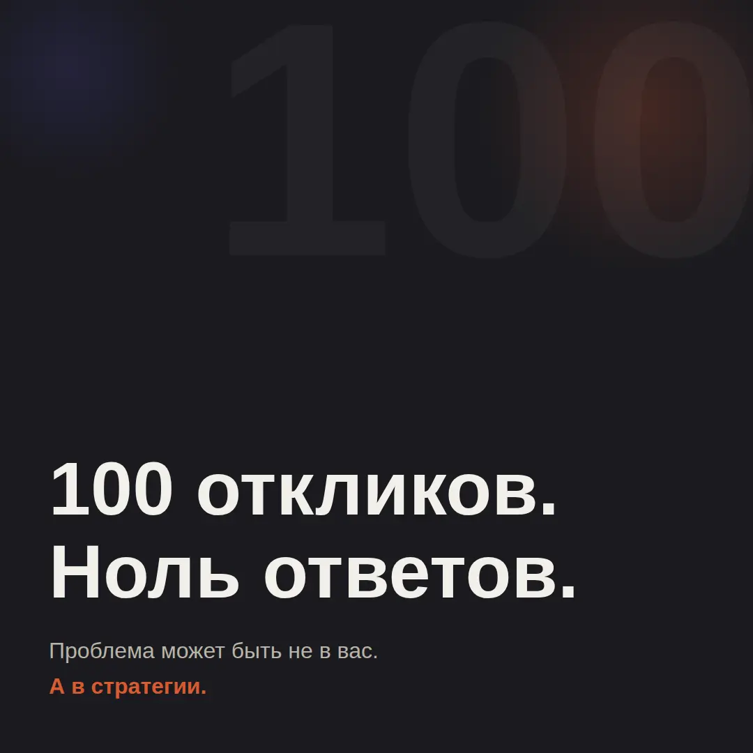 100 откликов и ноль ответов: почему так происходит? | Сетка — социальная сеть от hh.ru