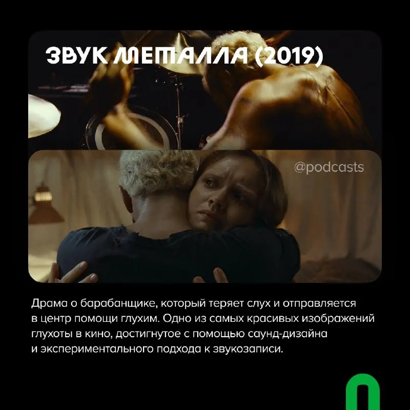 🗣️ Звук важнее, чем кажется
Авторы «Про:взгляд» сделали для нас подборку фильмов, где, как и в подкастах, главный герой — это звук.
Посмотреть (и послушать!) фильм «Полутон» можно уже с 30 апреля | Сетка — социальная сеть от hh.ru