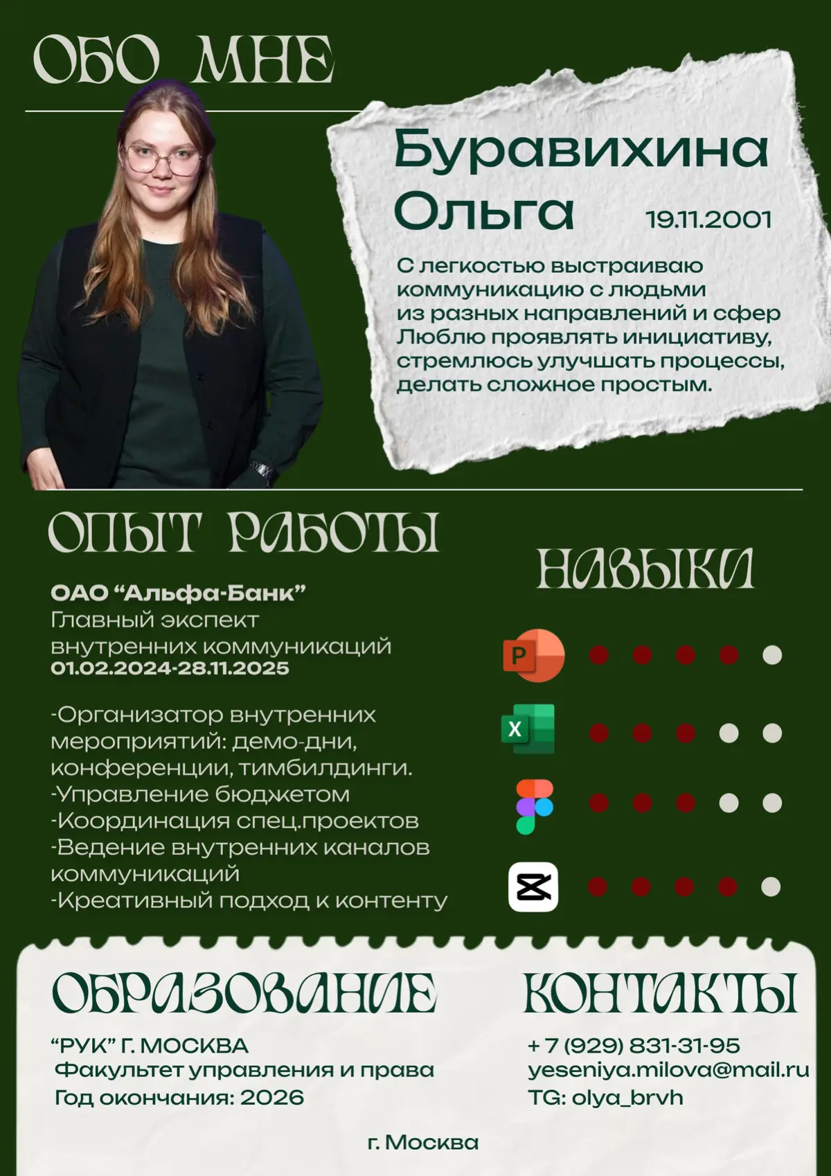 Мое резюме🤌🏻 | Сетка — социальная сеть от hh.ru
