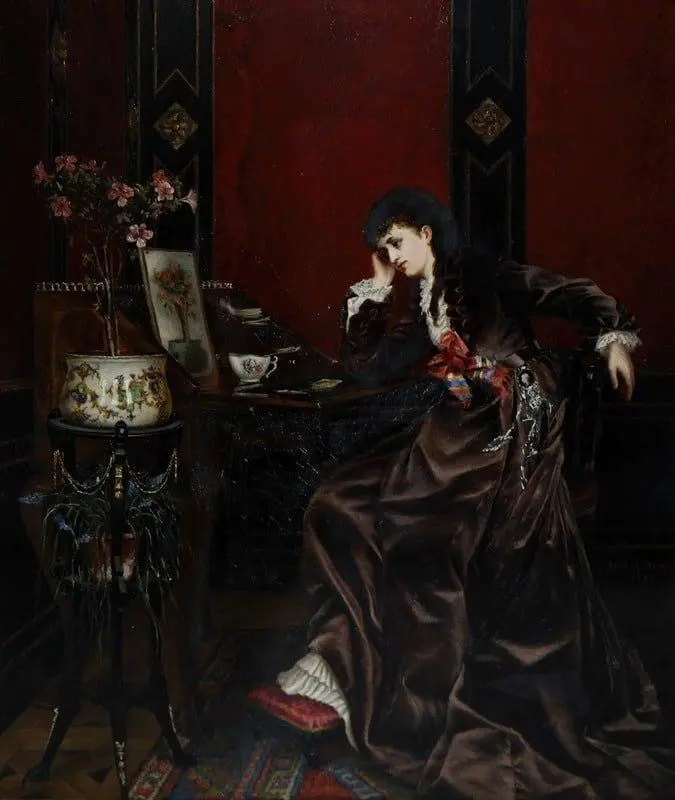 “Удовольствия искусства”
Sarah Sophia Beale (1871)
Полотно написано в викторианской Англии 1870-х времени, когда женщины только начинают получать доступ к образованию и интеллектуальной жизни | Сетка — социальная сеть от hh.ru