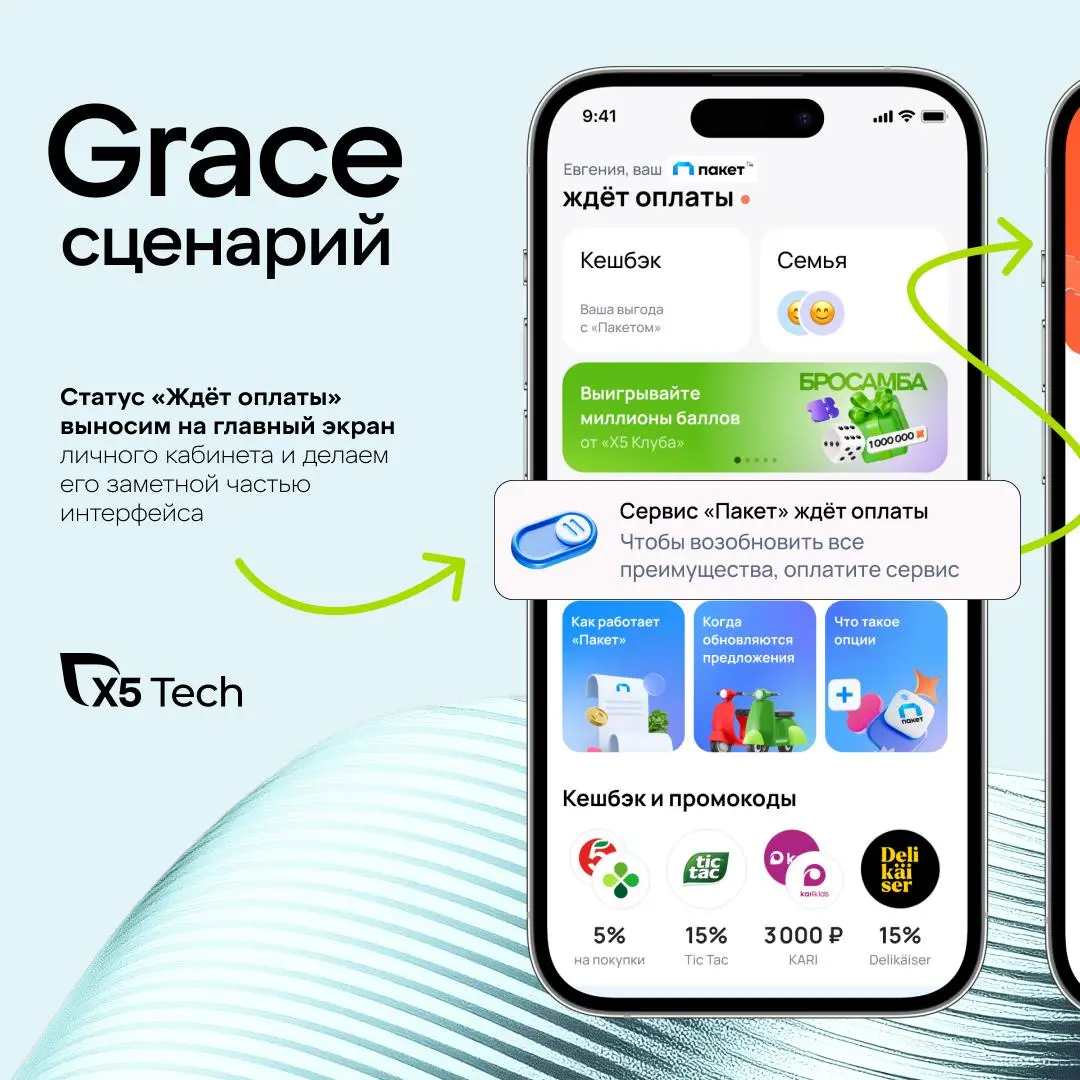 Платёж не прошёл — как вернуть клиента?
Анастасия Губина, ведущий продуктовый дизайнер X5 Tech, вместе с командой «Пакета» рассказала, как дизайн может влиять на поведение клиента и прибыль | Сетка — социальная сеть от hh.ru