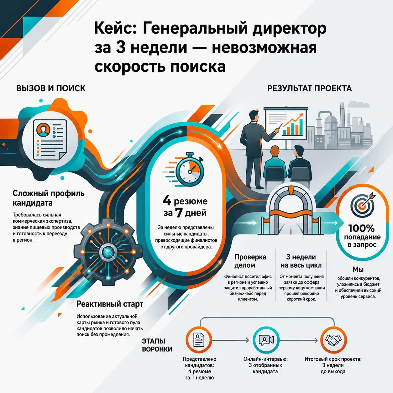 #кейс
К нам обратилась известная российская компания-производитель пищевого оборудования с нетривиальным запросом | Сетка — социальная сеть от hh.ru
