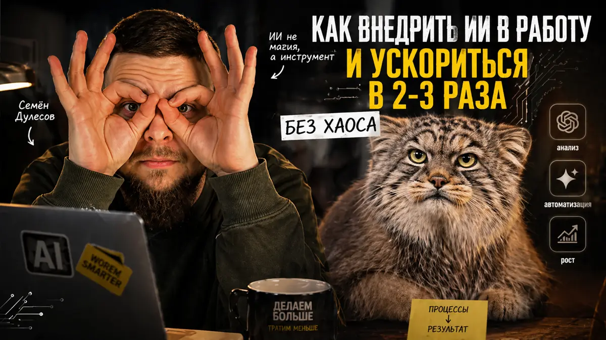 Как внедрить ИИ в работу и ускориться в 2–3 раза без хаоса
ИИ уже не будущее.
Он уже встроился в работу.
Но происходит странное:
Одни начинают делать в 2 раза больше | Сетка — социальная сеть от hh.ru