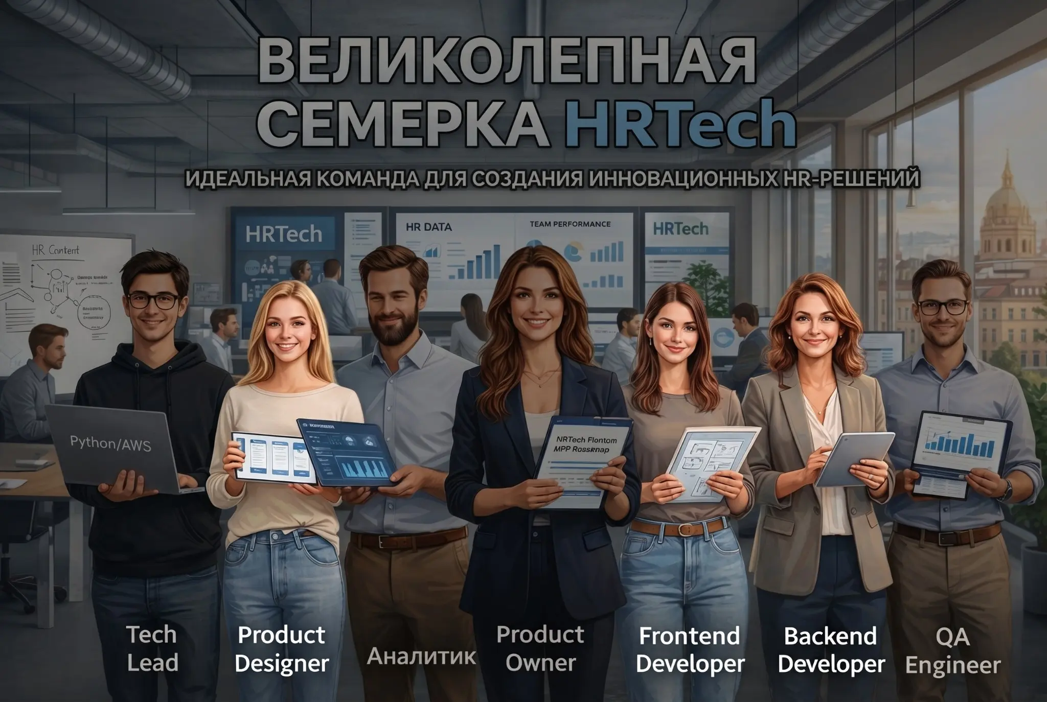 Состав команды для HRTech: Старт | Сетка — социальная сеть от hh.ru