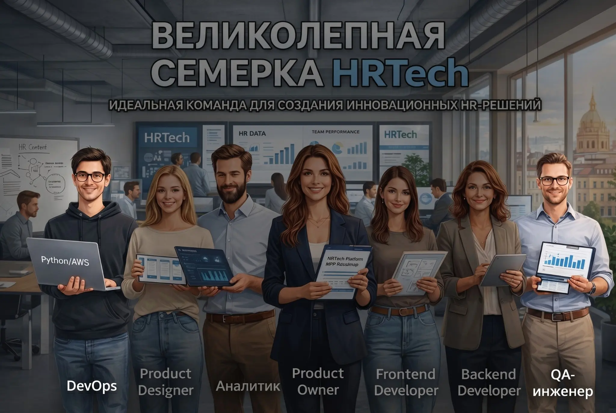 Состав команды для HRTech: Рост | Сетка — социальная сеть от hh.ru