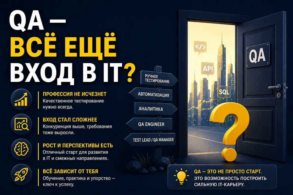 🚀 Стоит ли заходить в IT через тестирование в 2026 году? | Сетка — социальная сеть от hh.ru