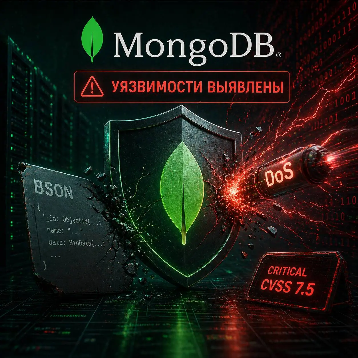 🛠️ 🛡️ В MongoDB обнаружено несколько уязвимостей, включая DoS через BSON
Выявлены множественные уязвимости в MongoDB Server, одна из которых позволяет вызвать отказ в обслуживании через вычисление MD5... | Сетка — социальная сеть от hh.ru