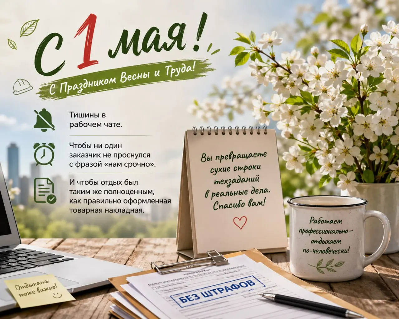 С 1 мая, коллеги! 🌿
Этот праздник — он про людей, которые каждый день превращают сухие строки техзаданий в реальные дела. Про Вас | Сетка — социальная сеть от hh.ru