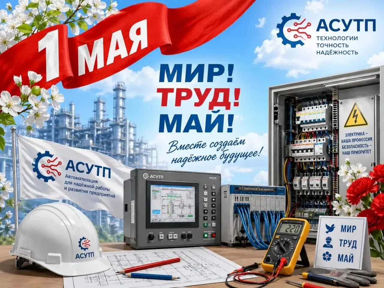 Мир, труд, май — основа сильной и стабильной отрасли.
Пусть системы работают без сбоев, сигналы проходят точно, а каждый проект завершается успешно | Сетка — социальная сеть от hh.ru