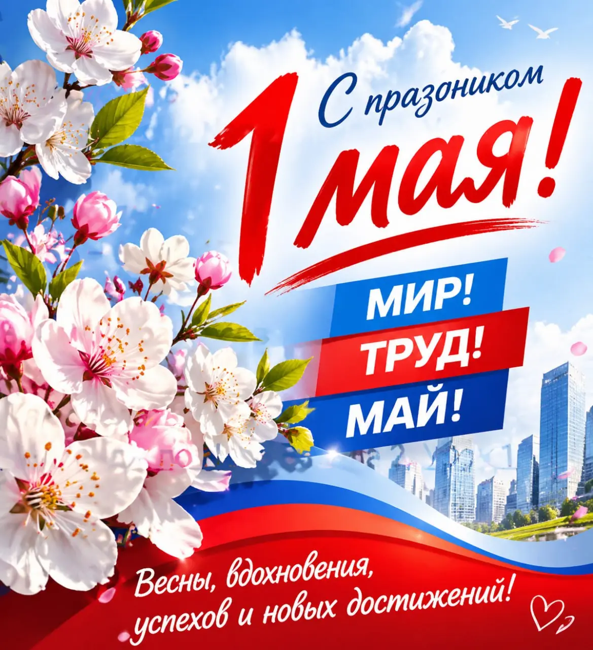 С праздником 1 Мая! 🌿
Хочу пожелать вам энергии, вдохновения и лёгкости во всём, за что вы берётесь | Сетка — социальная сеть от hh.ru