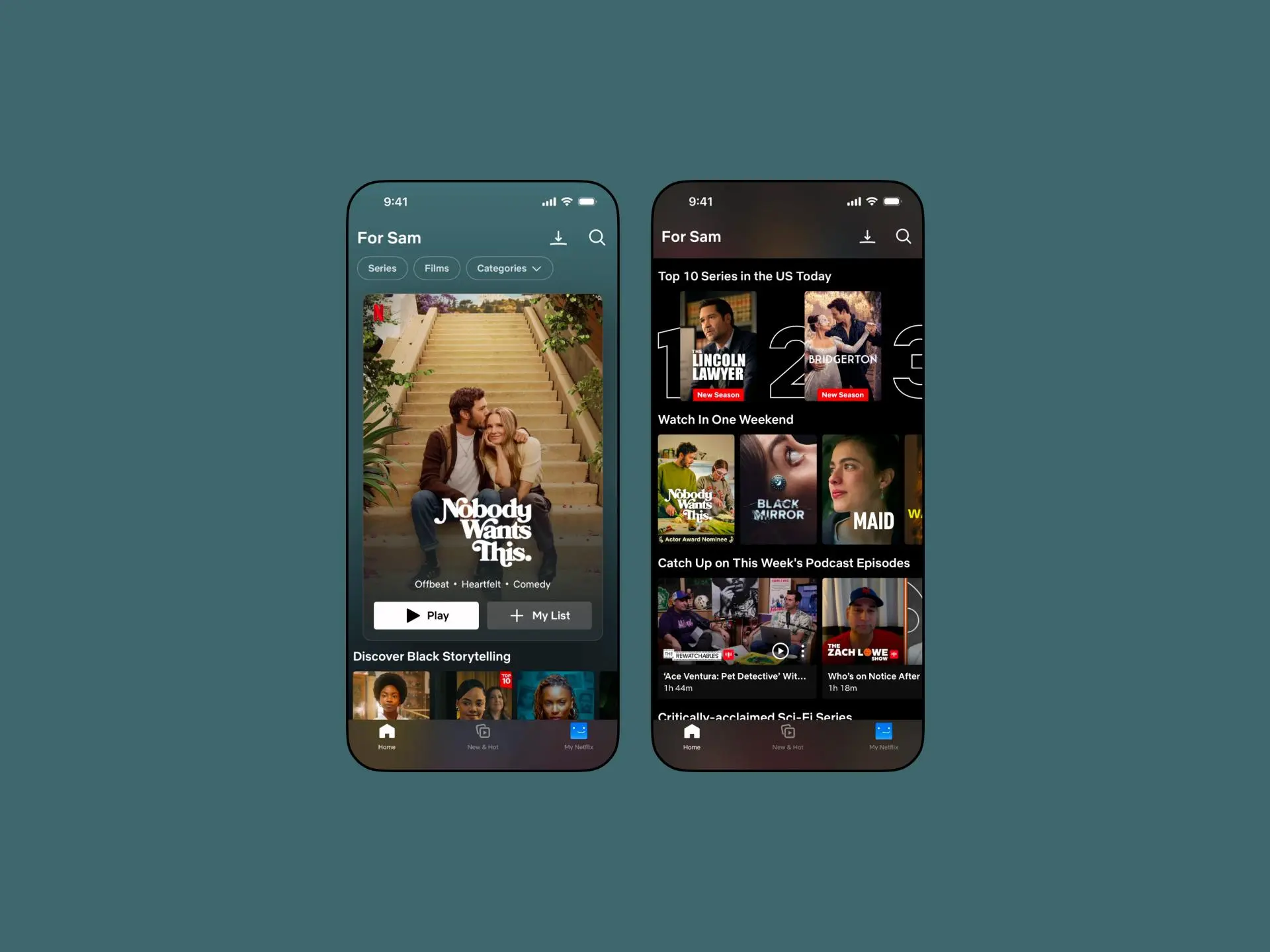 #3 Netflix и вертикальная лента
Netflix потихоньку катит редизайн мобильного приложения, который анонсировали на конец апреля | Сетка — социальная сеть от hh.ru