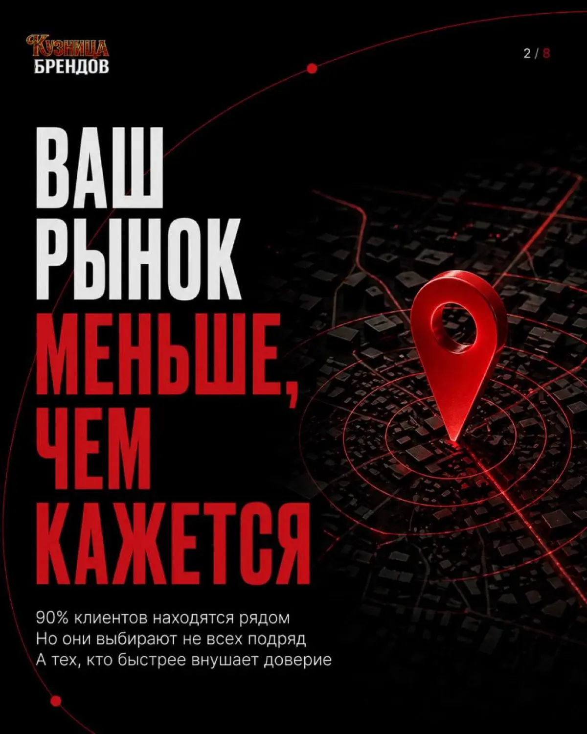 Локация больше не гарантирует продажи
Клиент может быть рядом и всё равно выбрать конкурента.
В карусели показываем, почему локация больше не даёт продажи и что реально влияет на выбор клиента | Сетка — социальная сеть от hh.ru