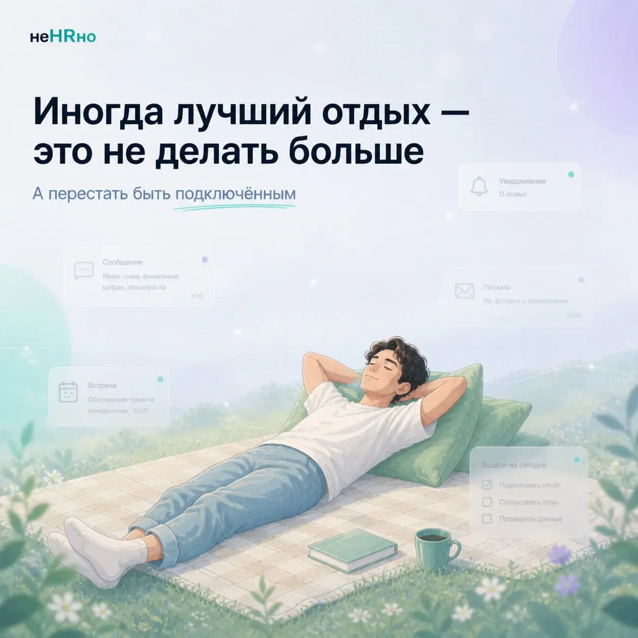 На выходных мы не всегда устаём меньше.
Иногда — просто по-другому.
Меняется место.
Меняется ритм.
Но не меняется главное —
система, в которой мы продолжаем быть.
📱 Телефон «на всякий случай» | Сетка — социальная сеть от hh.ru