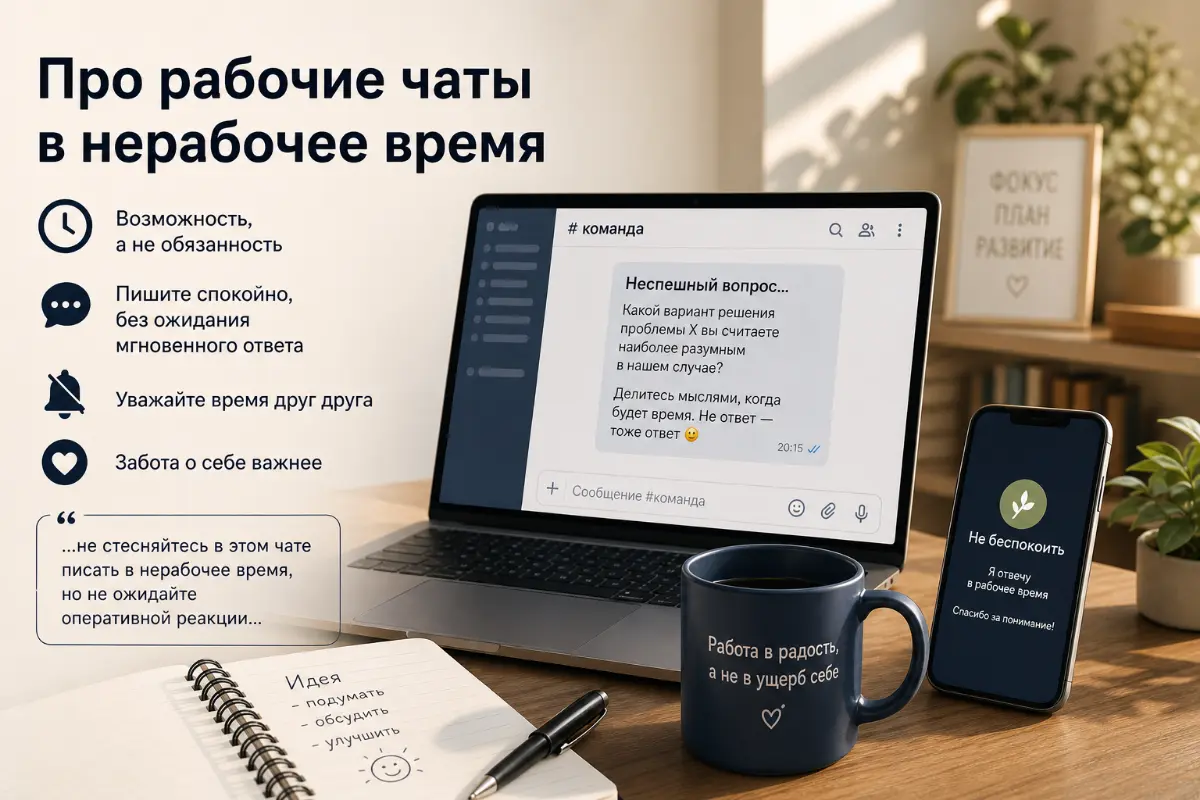 Про рабочие чаты в нерабочее время | Сетка — социальная сеть от hh.ru