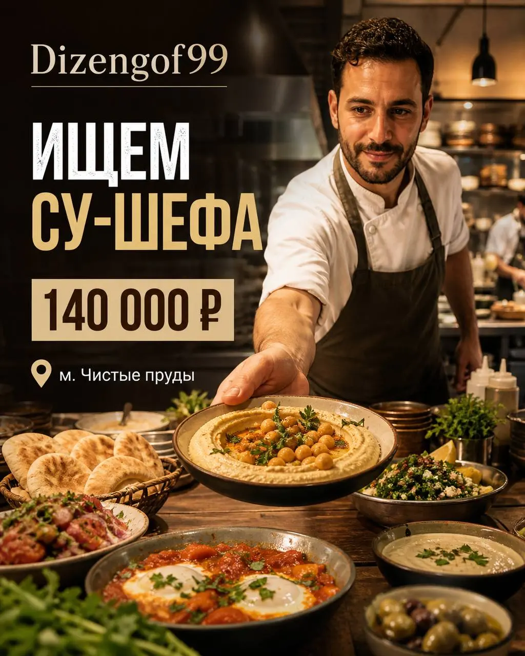 СУ-ШЕФ
От 140 000₽
Dizengof99
• Москва, м. чистые пруды
• Рестораны/Кафе
• +79153285778
Полное описание вакансии размещено в Телеграм и Макс. Переходите по ссылке в закрепленном сообщении | Сетка — социальная сеть от hh.ru