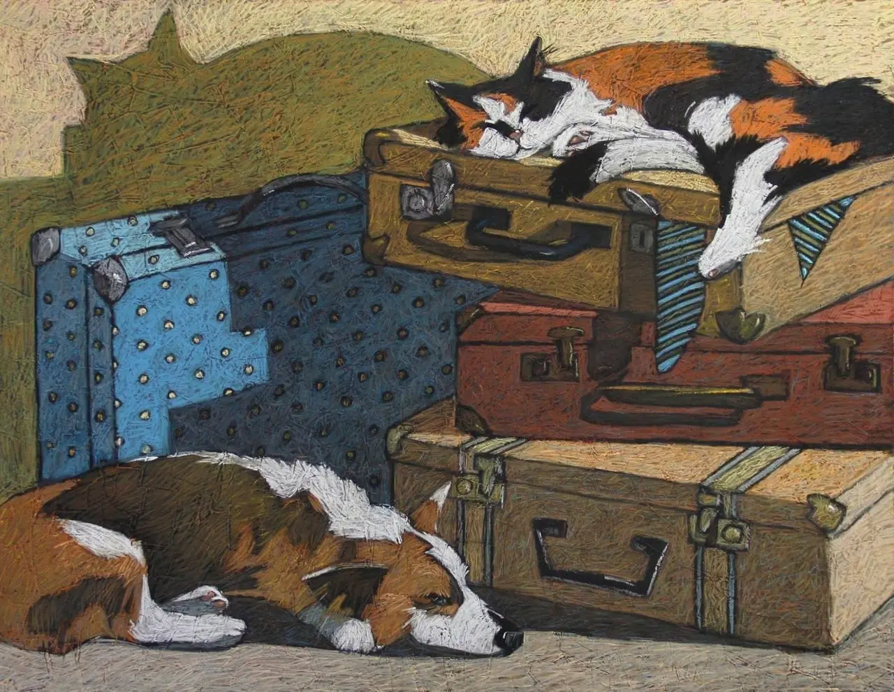 Наталья Леонова,
"Путешественники"
Воскресный #Арт@poldner #Коты@poldner #Собака@poldner | Сетка — социальная сеть от hh.ru