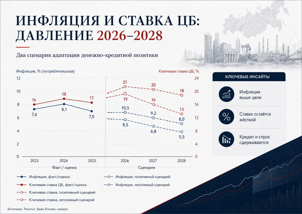 Россия в кризисе? Макроразбор 2026
Собрал короткий визуальный обзор по экономике России на 2026–2028 годы | Сетка — социальная сеть от hh.ru