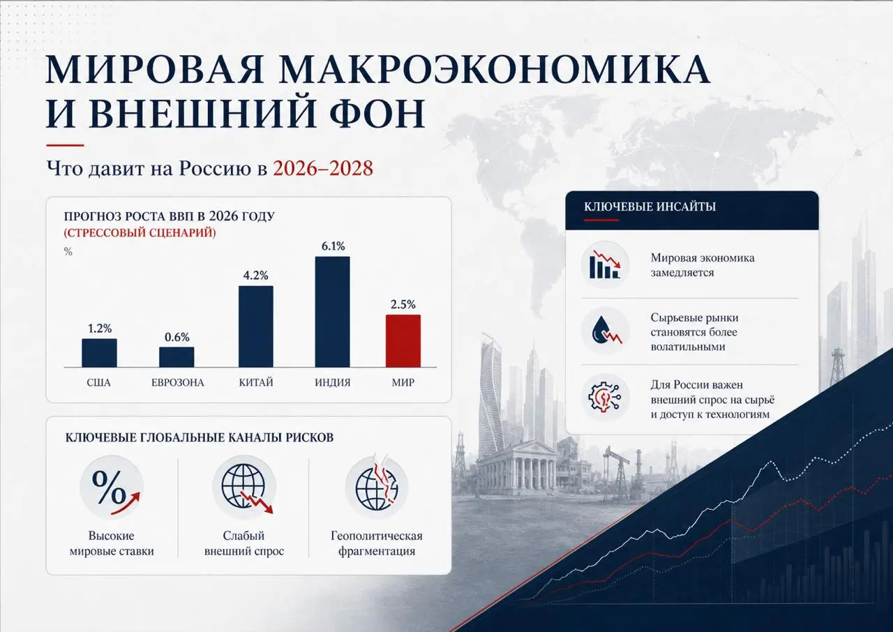 Россия в кризисе? Макроразбор 2026
Собрал короткий визуальный обзор по экономике России на 2026–2028 годы | Сетка — социальная сеть от hh.ru