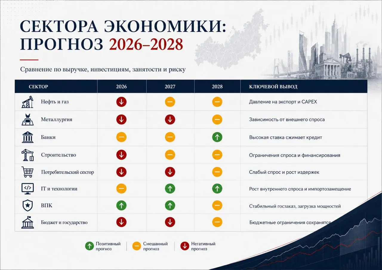 Россия в кризисе? Макроразбор 2026
Собрал короткий визуальный обзор по экономике России на 2026–2028 годы | Сетка — социальная сеть от hh.ru