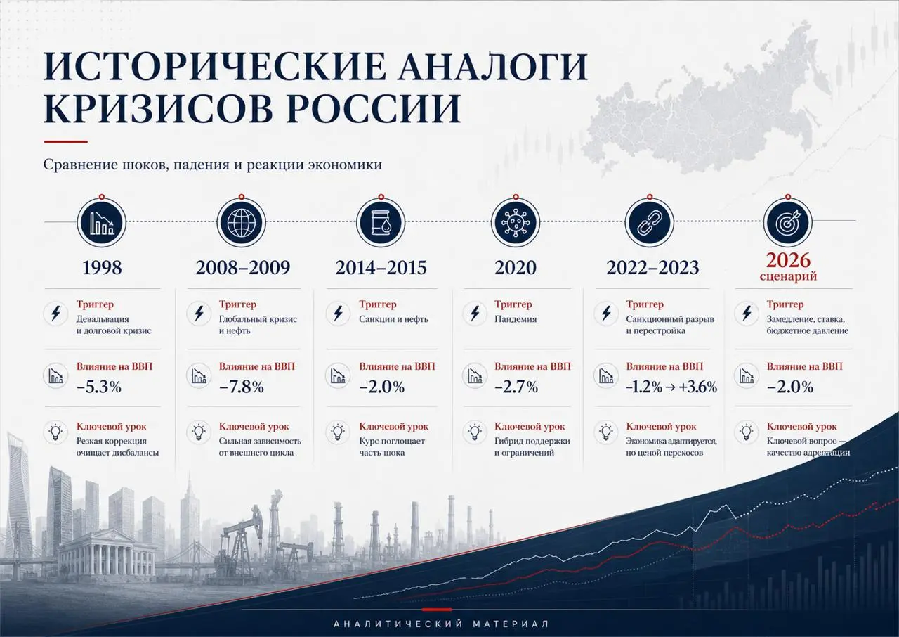Россия в кризисе? Макроразбор 2026
Собрал короткий визуальный обзор по экономике России на 2026–2028 годы | Сетка — социальная сеть от hh.ru