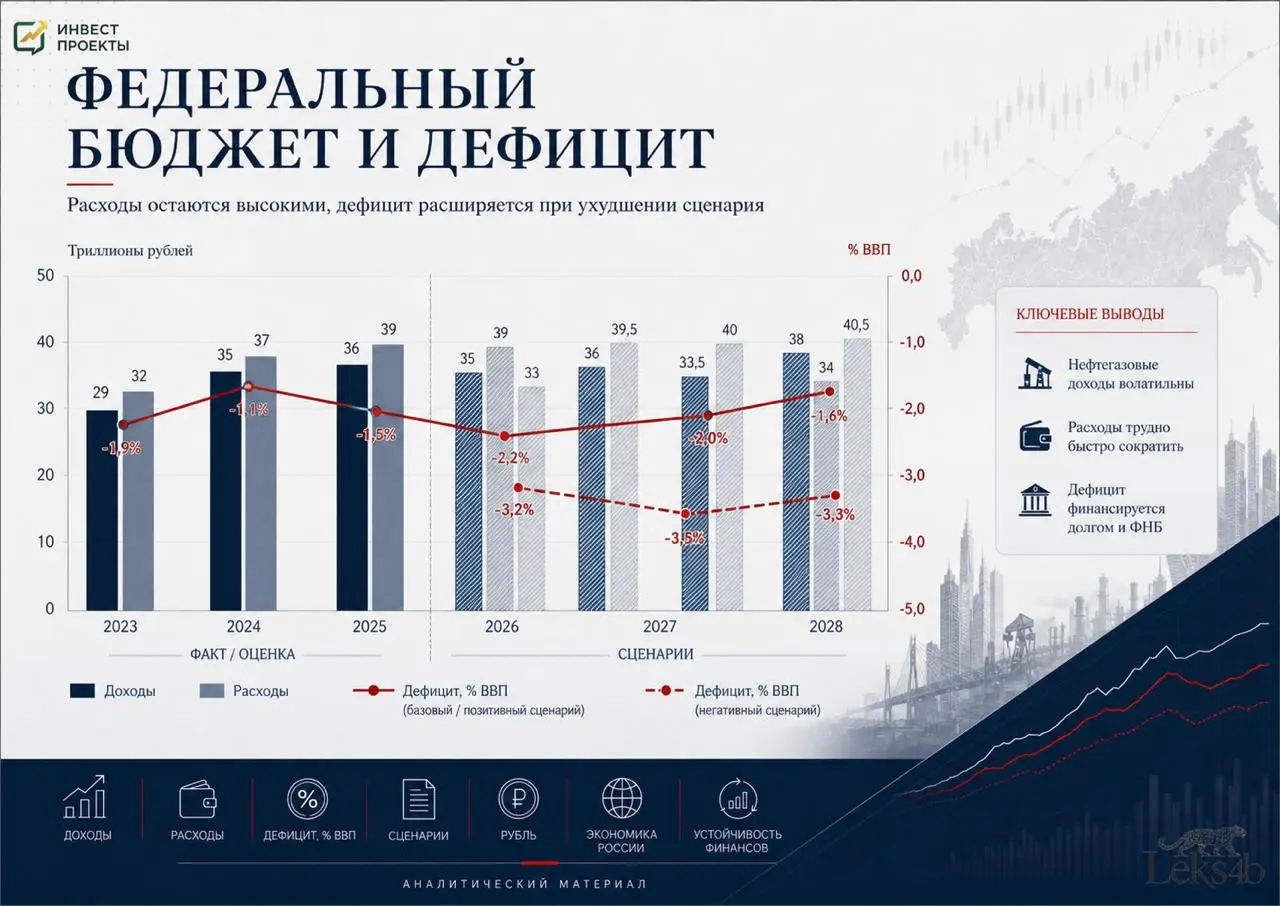 Россия в кризисе? Макроразбор 2026
Собрал короткий визуальный обзор по экономике России на 2026–2028 годы | Сетка — социальная сеть от hh.ru