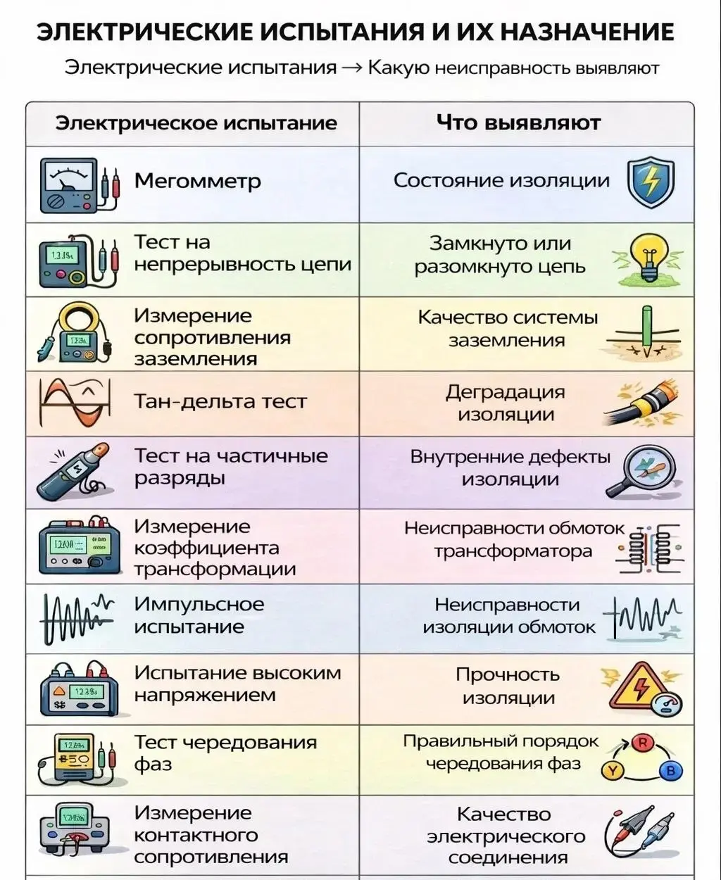 Электрические испытания и что они выявляют — краткое руководство для инженеров-электриков
В электрических системах испытания играют ключевую роль в обеспечении безопасности, надежности и эффективности... | Сетка — социальная сеть от hh.ru