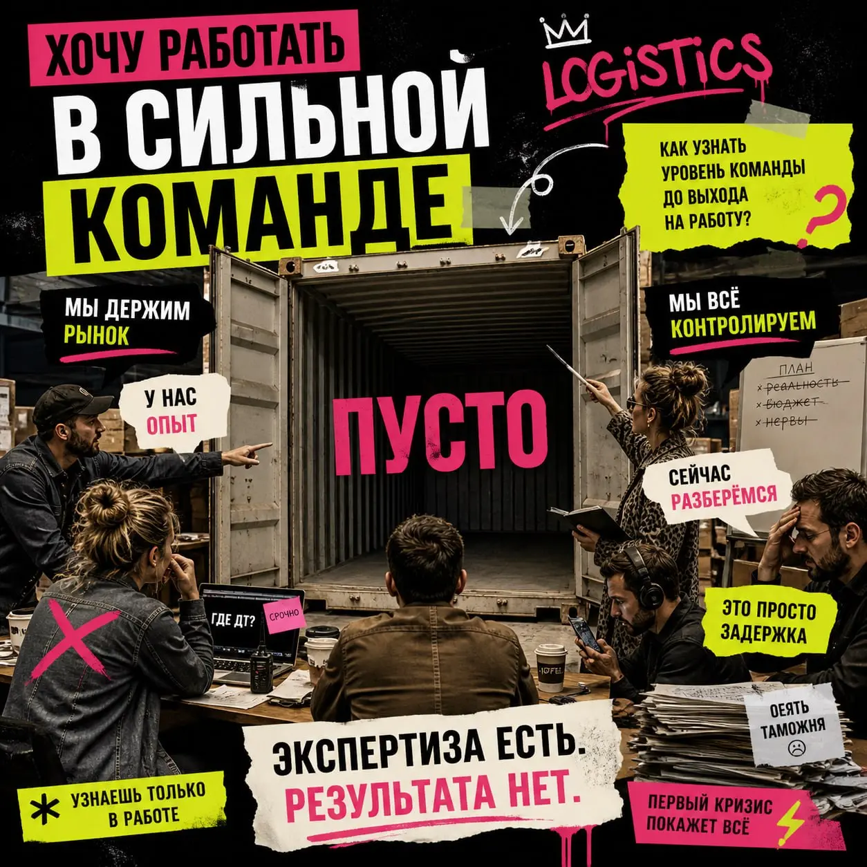 ОПЯТЬ ПРО НАЙМ ... КАКАЯ ТО ОЧ БОЛЬНАЯ ТЕМА В 2026 ГОДУ ДЛЯ МЕНЯ
Сильная команда в логистике — это вообще о чём?
Работала с командами разного размера и уровня | Сетка — социальная сеть от hh.ru