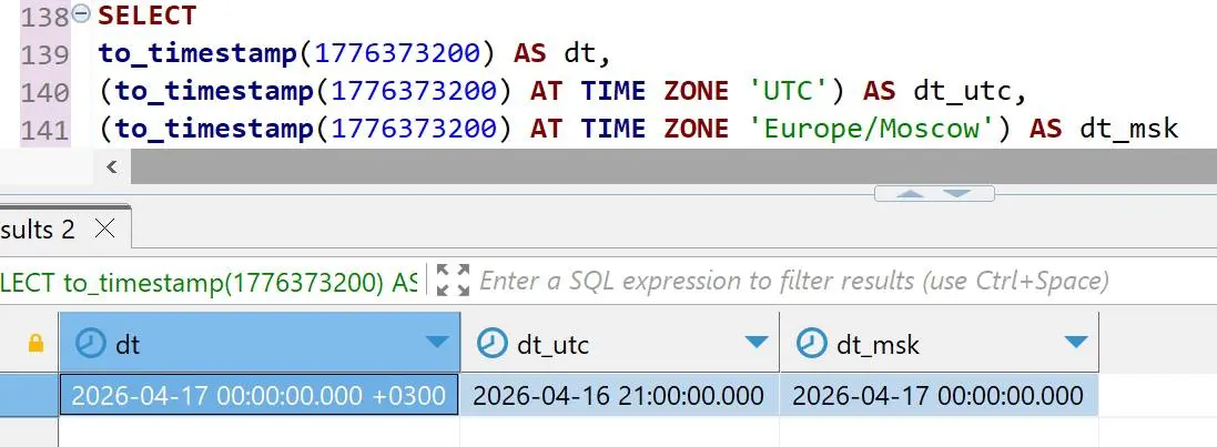 Почему важно учитывать Timezone в SQL запросах
Покажу на наглядном и реальном примере | Сетка — социальная сеть от hh.ru