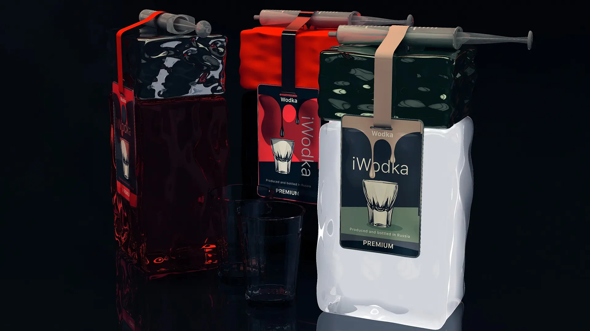 Дизайн бутылки для премиального алкогольного напитка "iWodka | Сетка — социальная сеть от hh.ru