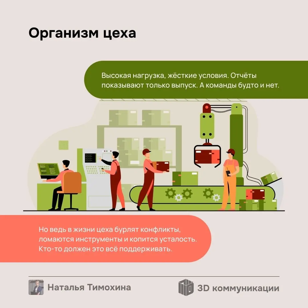 Хотите сократить “неэффективного” мастера? Сначала проверьте граф 3Д Коммуникаций. Возможно, он гарант спокойствия, который держит настроение 30 человек. Кейс для HR и руководителей в карточках👉 | Сетка — социальная сеть от hh.ru