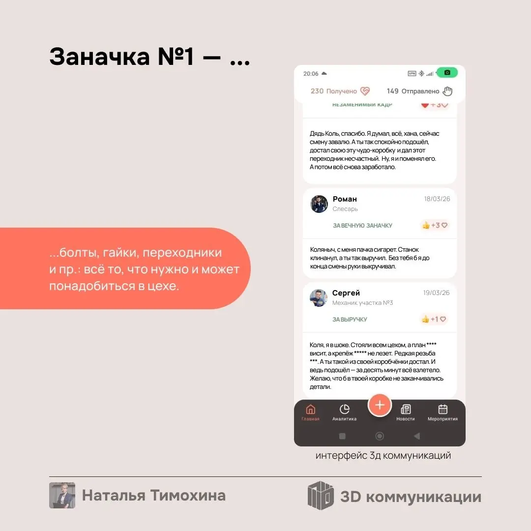 Хотите сократить “неэффективного” мастера? Сначала проверьте граф 3Д Коммуникаций. Возможно, он гарант спокойствия, который держит настроение 30 человек. Кейс для HR и руководителей в карточках👉 | Сетка — социальная сеть от hh.ru