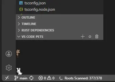 Мне кажется, я когда-то писал, что в VS Code было замечательное расширение VS Code Pets | Сетка — социальная сеть от hh.ru