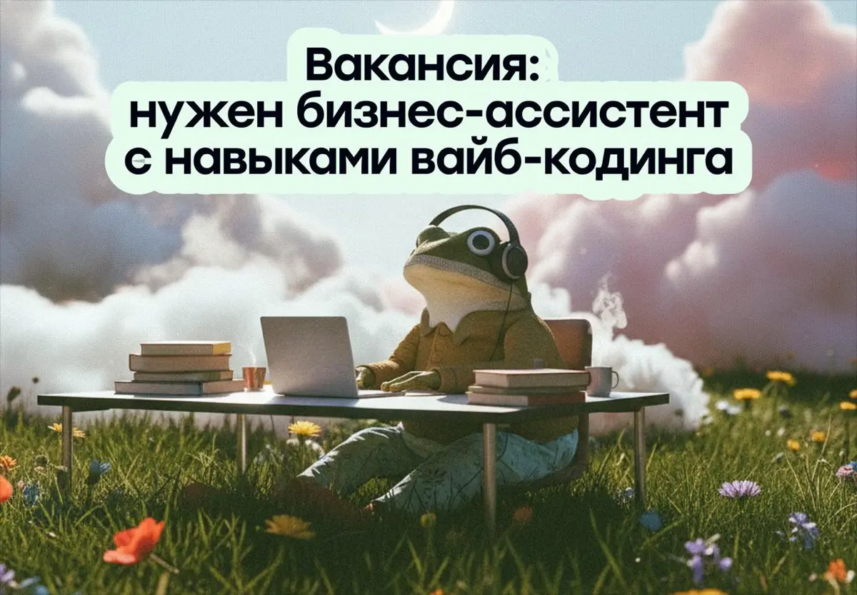 Вакансия: нужен бизнес-ассистент с навыками вайб-кодинга | Сетка — социальная сеть от hh.ru